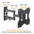 POWERTECH ΕΠΙΤΟΊΧΙΑ ΒΆΣΗ PT-1129 ΓΙΑ ΤΗΛΕΌΡΑΣΗ 23-43", FULL MOTION, 30KG