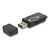 DELOCK CARD READER 91602 ΓΙΑ SD & MICRO SD, USB, 480MBPS, ΜΑΎΡΟ