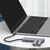 POWERTECH USB HUB PTH-110, 4X ΘΥΡΏΝ, 10GBPS, USB-C ΣΎΝΔΕΣΗ, ΓΚΡΙ
