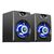 POWERTECH ΗΧΕΊΑ CRYSTAL SOUND PT-842, 2X 3W, 3.5MM, ΜΑΎΡΑ