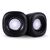 POWERTECH ΗΧΕΊΑ ESSENTIAL SOUND PT-844, 2X 3W, 3.5MM, ΜΑΎΡΑ