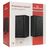 POWERTECH ΗΧΕΊΑ PREMIUM SOUND PT-845 ΑΠΌ ΞΎΛΟ, 2X 3W, 3.5MM, ΜΑΎΡΑ