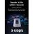 USAMS DOCKING STATION US-SJ643, 8 ΘΥΡΏΝ, USB-C, 4K, 100W PD, LAN, ΓΚΡΙ