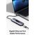 USAMS DOCKING STATION US-SJ643, 8 ΘΥΡΏΝ, USB-C, 4K, 100W PD, LAN, ΓΚΡΙ
