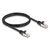 DELOCK ΚΑΛΏΔΙΟ RJ50 80187, S/FTP, 26 AWG, 1M, ΜΑΎΡΟ