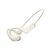 QCY CROSSKY LINK WHITE - OPEN EAR AIR CONDUCTION HEADPHONES SPORTS WATERPROOF IPX6 HEADSET BT 5,3