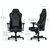 NOBLECHAIRS HERO GAMING CHAIR - COLD FOAM, STEEL ARMRESTS,  60MM CASTERS, 150KG - BLACK/PLATINUM