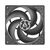 ARCTIC P12 SILENT (BLACK/BLACK) - CASE FAN -120MM