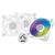 ARCTIC P12 PWM PST A-RGB WHITE - PACK OF 3PCS - 0DB – 120MM PRESSURE CASE FAN PWM