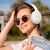 HAYLOU S35 ANC WHITE BT HEADPHONES - 60H 40MM DYNAMIC DRIVERS DUAL CONNECTION BT5.2 & 3.5MM