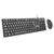 POWERTECH SET ΠΟΝΤΊΚΙ & ΠΛΗΚΤΡΟΛΌΓΙΟ PT-1075, ΕΝΣΎΡΜΑΤΟ, 1000DPI, ΜΑΎΡΟ