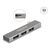 DELOCK USB HUB 64274, 3X ΘΥΡΏΝ, 10GBPS, USB-C ΣΎΝΔΕΣΗ, ΓΚΡΙ