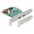DELOCK ΚΆΡΤΑ ΕΠΈΚΤΑΣΗΣ PCI EXPRESS X4 ΣΕ 2X USB-C 90397, 10 GBPS