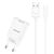 USAMS ΦΟΡΤΙΣΤΉΣ ΤΟΊΧΟΥ T21OCLN01 ΜΕ ΚΑΛΏΔΙΟ LIGHTNING, USB 2.1A, ΛΕΥΚΌΣ