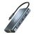 POWERTECH DOCKING STATION BYL-2311 8 ΘΥΡΏΝ, USB-C ΣΎΝΔΕΣΗ, 100W PD, ΓΚΡΙ
