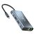 POWERTECH DOCKING STATION BYL-2311 8 ΘΥΡΏΝ, USB-C ΣΎΝΔΕΣΗ, 100W PD, ΓΚΡΙ