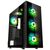 KOLINK OBSERVATORY HF PLUS GLASS ARGB PWM MIDI TOWER CASE - BLACK (WITH 6X120MM ARGB PWM FANS)