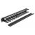 POWERTECH CABLE MANAGEMENT NETW-0028 ΓΙΑ RACK 19"/1U, ΜΕΤΑΛΛΙΚΌ, ΜΑΎΡΟ