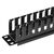 POWERTECH CABLE MANAGEMENT NETW-0029 ΓΙΑ RACK 19"/1U, ΠΛΑΣΤΙΚΌ, ΜΑΎΡΟ