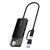 CABLETIME USB HUB CT-HUBT5-PB, 4X ΘΥΡΏΝ, 10GBPS, USB/USB-C ΣΎΝΔΕΣΗ, ΜΑΎΡΟ