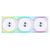 LIAN LI UNIFAN SL WIRELESS 120 -3PCS REVERSE WHITE (TRIPLE PACK INCLUDE CONTROLLER) - CASE FAN