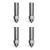 CREALITY HIGH FLOW NOZZLE KIT X4 - K1, K1 MAX, ENDER-3 V3 KE 2X0.4 1X0.6 1X0.8 STEEL CHROM. ZIRC.