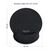DELOCK MOUSEPAD 12559 ΜΕ ΣΤΉΡΙΓΜΑ ΚΑΡΠΟΎ, 252 X 227MM, ΜΑΎΡΟ