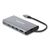 DELOCK DOCKING STATION 87683, 7 ΘΥΡΏΝ, USB-C ΣΎΝΔΕΣΗ, 100W PD, 4K, ΓΚΡΙ