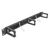 DELOCK CABLE MANAGEMENT 66488, 19"/1U RACK, 3X ΓΆΝΤΖΟΙ & ΒΟΎΡΤΣΑ, ΜΑΎΡΟ