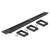 DELOCK CABLE MANAGEMENT 66488, 19"/1U RACK, 3X ΓΆΝΤΖΟΙ & ΒΟΎΡΤΣΑ, ΜΑΎΡΟ