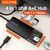 CABLETIME USB HUB CT-HUBT5-PB, 4X ΘΥΡΏΝ, 10GBPS, USB/USB-C ΣΎΝΔΕΣΗ, ΜΑΎΡΟ