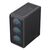 POWERTECH GAMING PC CASE PT-1309, TEMPERED GLASS, 4X ARGB FAN, ATX, 340X200X436MM, ΜΑΎΡΟ
