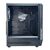 POWERTECH GAMING PC CASE PT-1309, TEMPERED GLASS, 4X ARGB FAN, ATX, 340X200X436MM, ΜΑΎΡΟ