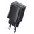USAMS ΦΟΡΤΙΣΤΉΣ ΤΟΊΧΟΥ US-CC229, USB & USB-C, 30W, GAN, ΜΑΎΡΟΣ