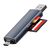 POWERTECH CARD READER PT-1343 ΓΙΑ SD & MICRO SD, USB 3.2, 5GBPS, ΓΚΡΙ