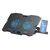 POWERTECH ΒΆΣΗ & ΨΎΞΗ LAPTOP PT-1346, ΈΩΣ 15.6", 2X 125MM LED FAN, ΜΑΎΡΗ