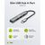 GOOBAY USB HUB 74457, 4X ΘΥΡΏΝ, USB 3.2, 5GBPS, USB-C ΣΎΝΔΕΣΗ, ΓΚΡΙ