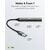 GOOBAY USB HUB 74458, 4X ΘΥΡΏΝ, USB 3.2, 5GBPS, USB ΣΎΝΔΕΣΗ, ΓΚΡΙ