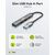 GOOBAY USB HUB 74458, 4X ΘΥΡΏΝ, USB 3.2, 5GBPS, USB ΣΎΝΔΕΣΗ, ΓΚΡΙ