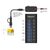 DELOCK USB HUB 64326 ΜΕ ΔΙΑΚΌΠΤΕΣ, 7X ΘΥΡΏΝ, 10GBPS, USB/USB-C ΣΎΝΔΕΣΗ, ΜΑΎΡΟ