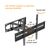 POWERTECH ΕΠΙΤΟΊΧΙΑ ΒΆΣΗ PT-1389 ΓΙΑ ΤΗΛΕΌΡΑΣΗ 37-80", FULL MOTION, 40KG