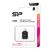 SILICON POWER CARD READER C200 ΓΙΑ MICRO SD, USB-C, USB 3.2, 180/165MBPS, ΜΑΎΡΟ