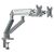 ANDA SEAT MONITOR ARM / STAND A6D-2S  SILVER WHITE DUAL, WEIGHT CAPACITY (PER SCREEN): 2-9KG
