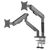 ANDA SEAT MONITOR ARM / STAND A9-2S BLACK DUAL, WEIGHT CAPACITY (PER SCREEN): 2-15KG