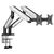 ANDA SEAT MONITOR ARM / STAND A9-2S BLACK- WHITE DUAL, WEIGHT CAPACITY (PER SCREEN): 2-15KG