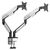 ANDA SEAT MONITOR ARM / STAND A9-2S BLACK- WHITE DUAL, WEIGHT CAPACITY (PER SCREEN): 2-15KG