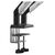 ANDA SEAT MONITOR ARM / STAND A9-2S BLACK- WHITE DUAL, WEIGHT CAPACITY (PER SCREEN): 2-15KG