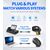GTCODESTAR BARCODE SCANNER X-760H, 1D & 2D, ΕΝΣΎΡΜΑΤΟ, ΜΑΎΡΟ