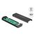 DELOCK ΘΉΚΗ ΓΙΑ M.2 NVME PCIE/SATA SSD 42031, 20GBPS, TOOL FREE, ΜΑΎΡΗ