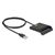 DELOCK CARD READER 91724 ΓΙΑ SMART CARD, USB ΣΎΝΔΕΣΗ, 480MBPS, ΜΑΎΡΟ
